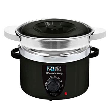 Imagem de Mega Bell, Panela aquecedora de cera para depilação, Termocera, Cera-Matic Baby, Com refil, Bivolt, 200g, Preta