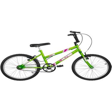 Imagem de Bicicleta de Passeio Ultra Bikes Esporte Chrome Line Aro 20 Reforçada Freio V-Brake Infantil Juvenil Verde Green