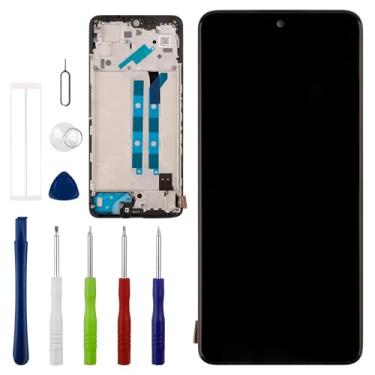 Imagem de Vvsialeek Novo conjunto de digitalizador de tela LCD sensível ao toque compatível com Xiaomi Redmi Note 12 Pro 4G 2209116AG, 2209116AG [6,7 polegadas] com ferramentas de reparo - com bisel