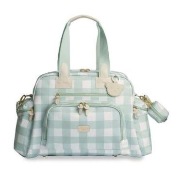 Imagem de Bolsa de Maternidade MasterBag Everyday Bear Xadrez Menta-Unissex