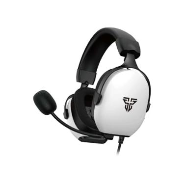 Imagem de FANTECH MH92 Carbon Gaming Headset, Over-Ear Wired, 3,5 mm TRRS, compatível com Windows PS4 PS5 Switch, preto e branco (branco)
