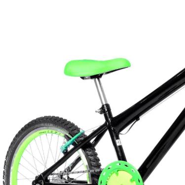 Imagem de Bicicleta Infantil Aro 20 Aero e Acelerador Preta e Verde