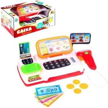 Imagem de Mini Caixa Registradora Infantil Mercadinho Com Luz E Som