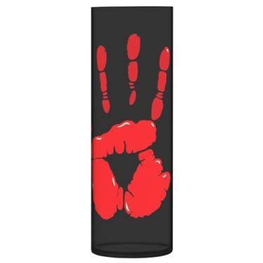 Imagem de Qilmy Vaso de palmeira vermelha de Halloween para flores, vaso de belas artes, decoração de casa para escritório, sala de jantar, sala de estar, casamento291