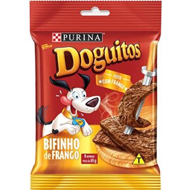 Imagem de Pack Petisco DOGUITOS Bifinho de Frango Cães Adultos e Filhotes 65g com 20 unidades