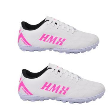 Imagem de Kit dois pares de Chuteiras Premium Society Haymax Original, Branco ro