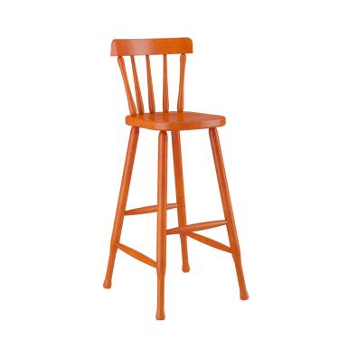 Imagem de Banqueta Bar Alta Mel Acetinado Madeira Maciça Piratini