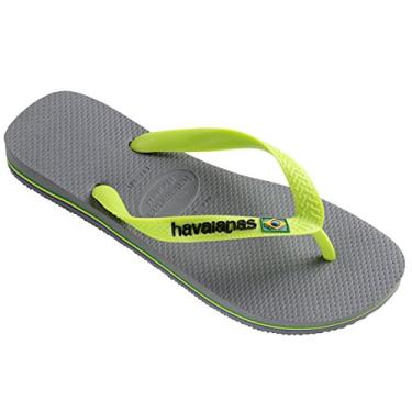 Imagem de Havaianas Chinelos unissex, Aço cinza/verde, 12-13
