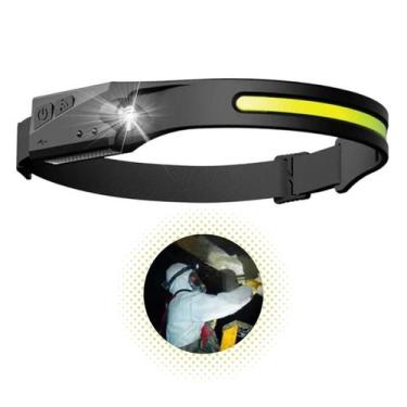 Imagem de Recarregável Potente Usb Cabeça Lanterna Led Prova Dagua - BOMVINK