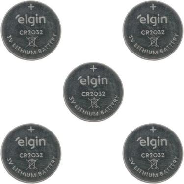 Imagem de Kit 5 bateria litio cr2032 3v ele0082193 elgin