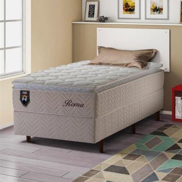 Imagem de Cama Box Solteirão 96x203 Roma Molas Ensacadas King House