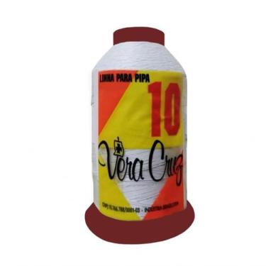 Imagem de Linha Para Pipas Vera Cruz 500jds Fio 10 Cor Branca