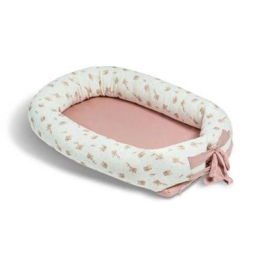 Imagem de Ninho Redutor de Berço Hug Sonho De Ursa Rosa