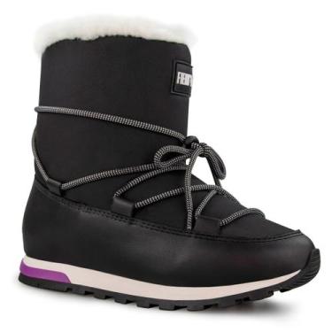 Imagem de Bota Feminina Snowy Tie Forrada em Lã Sintética Ref.:23104 - Fiero, Pr