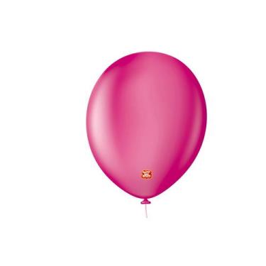 Imagem de Balão Profissional Premium Uniq 9''23cm - Rosa Profundo - 25 unidades 