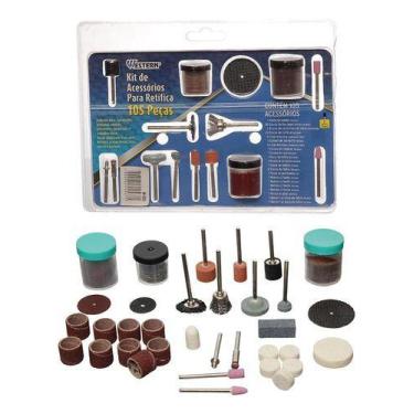 Imagem de Kit 105 Acessórios Dremel Micro Retifica Lixas Disco Escovas - Western
