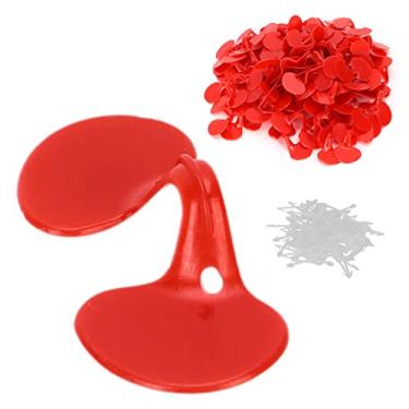 Imagem de Peepers Sem Pinos para Galinhas, 100pcs de Aves de Aves de de Com Espetáculos Com Frango de Frango Com Os Olhos Ferramenta de Espreitades Blinders Anti -berque (Feixe único médio)