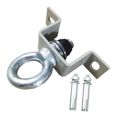 Imagem de Ioensy Gancho de balanço de 360° com capacidade para 250 kg, resistente, para teto de concreto, ferragens de madeira para pendurar em rede de playground