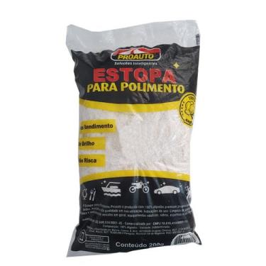 Imagem de Estopa Especial para Limpeza e Polimento Veiculo Carro Vidro Espelho P