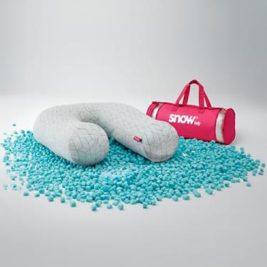 Imagem de Travesseiro de Corpo Snow® Body - I wanna sleep - Ajustável com Flocos de Memory Foam, Alívio de Dores, Alinhamento da Coluna, Ideal para Gestantes