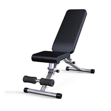 Imagem de LMJYU Banco de peso, banco de halteres, banco de exercícios de treinamento de força, cadeira de fitness, placa de abdômen sentado, banco pequeno multifuncional