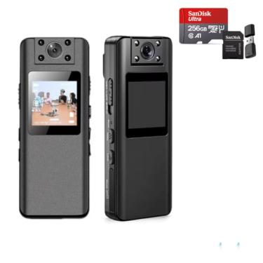 Imagem de Mini Câmera Hd 1080p Imagem Som Pega Traição Policial 256gb