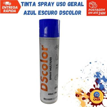 Imagem de Tinta Spray Uso Geral Azul Escuro DSColor - DS Color