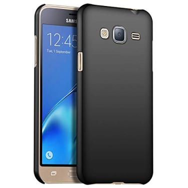 Imagem de GOGODOG Capa para Samsung Galaxy J3, ultrafina, fosca, antiderrapante, resistente a arranhões para J3 【2016】 (preto)