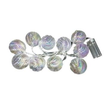Imagem de Pisca Pisca Com 10 Bolas Led Diamantada - Import