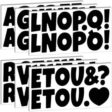 Imagem de Bemeol Bulletin Board Letters 216 Pcs 2.5 Inch Alphabet Letter Stickers Self-Adhesive Letters for Poster Board Classroom Crafts Home Decor(Black)