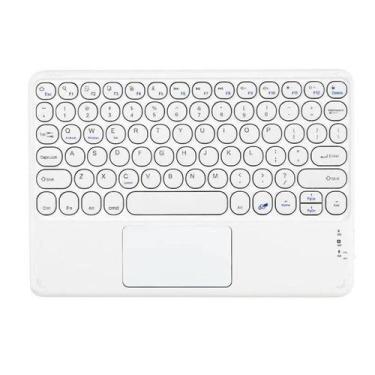 Imagem de Teclado Bluetooth Round Cap Teclado Portátil Mini Bt Teclado Sem Fio C
