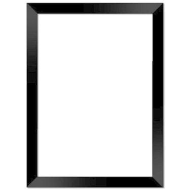 Imagem de Quadro 20x30 Preto com Vidro Madeira Laqueada