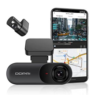 Imagem de DDPAI Câmera veicular frontal e traseira de 2,5 K, câmera frontal 1080p 1080p traseira para carros, câmera de painel de carro GPS WiFi integrada, Sony IMX335 Sensor de visão noturna, WDR, modo de