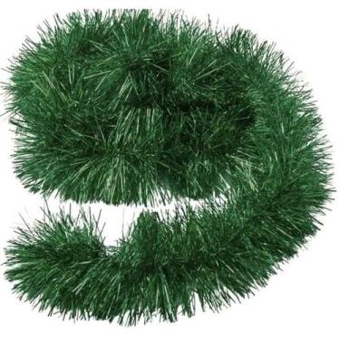 Imagem de KIT 3 Festão Verde Escuro ou Nevado Enfeite Premium Decoração Natal - 