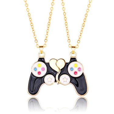 Imagem de YANCHUN Colar magnético controlador de jogo combinando para casais BFF Colar da amizade para ela e ela, outro, outro