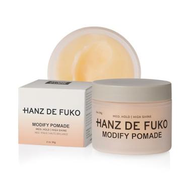 Imagem de Hanz de Fuko Modify – Pomada masculina premium para uma fixação média e alto brilho – Produto de textura ideal para todos os tipos de cabelo, inclui ingredientes premium como manteiga de karité – 60 g