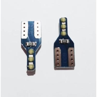 Imagem de Par Luz Lâmpadas T10 6 Leds Cree