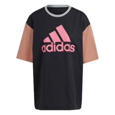 Imagem de Camiseta Boyfriend Essentials Big Logo-Rosa Adidas-Feminino