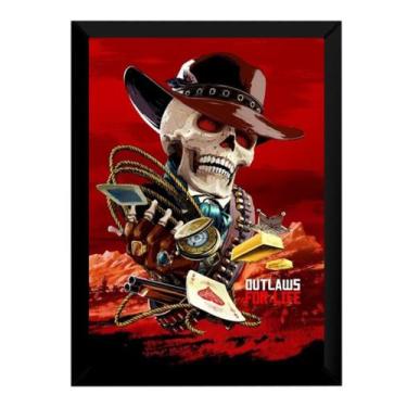 Imagem de Quadro Game Red Dead Redemption Arte Poster Moldurado - Fanarte