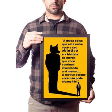 Imagem de Quadro Lobo De Wall Street  Frase Motivação Empreendedor - Fanarte