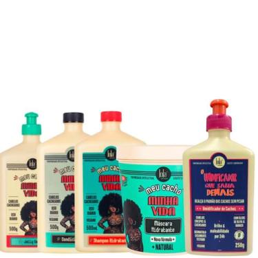 Imagem de Lola Umidificador 250ml + Meu Cacho Minha Vida Sh 500ml + Cond 500ml +