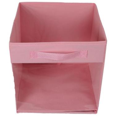Imagem de Caixa Com Visor Porta Brinquedos Prática - Organibox, Rosa