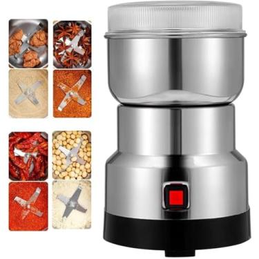 Imagem de Moedor Elétrico De Moinho De Grãos, Máquina De Esmagamento Multifuncional 50g-150g Com Faca De Aço De Quatro Folhas, Moagem Rápida Para Milho Seco Café Pimenta Alimentos Sementes Farinha Fe