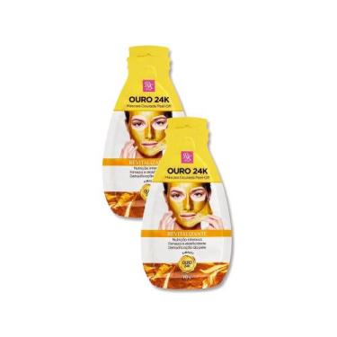 Imagem de Kit 2 Máscara Dourada Facial RK Ouro 24k Peel-Off 10g - RK BY KISS