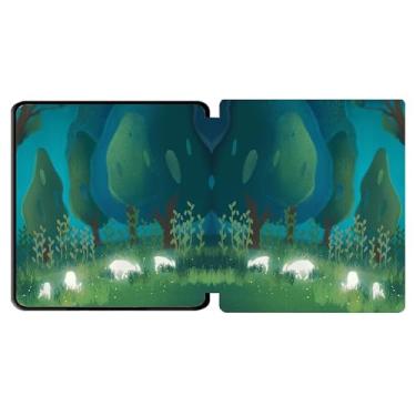 Imagem de Yzlvigrous Capa para Kindle Oasis 9/10ª Geração 2017/2019, Modelo: CW24WI/S8IN4O, TPU de 7 Polegadas TPU Tampa de Casca Traseira com Recurso de Vigília do Sono Automático