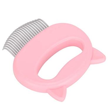 Imagem de Phefop Pente de Gato Em Formato de Concha para Cabelos Longos e Curtos, Ferramenta Ergonômica para Cuidados Com Animais de Estimação Rosa Verde Azul (Rosa)