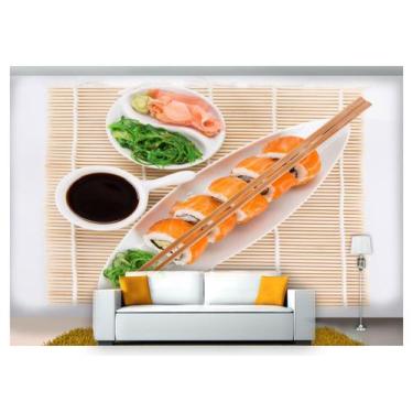 Imagem de Papel De Parede Rodízio Japonês Sashimi 3D Al203 - Você Decora