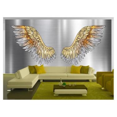 Imagem de Papel De Parede 3D Arte Asas Selfie Insta Cores 3,5M Tra223 - Você Dec