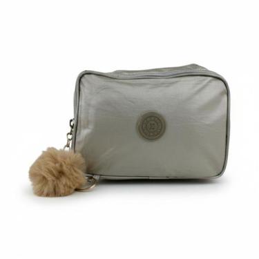 Imagem de Estojo Escolar 100 Pens 2 Zíper Box Metalizado Acompanha Chaveiro e Ta