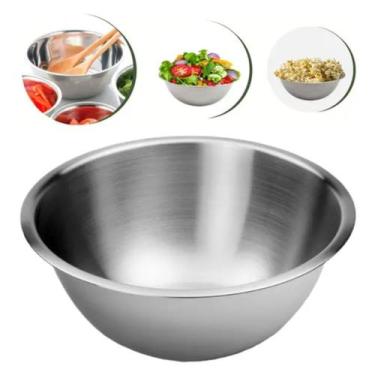 Imagem de Conjunto 10 Tigelas Redondas Bowl Em Aço Inox Multiuso 16cm - Clink